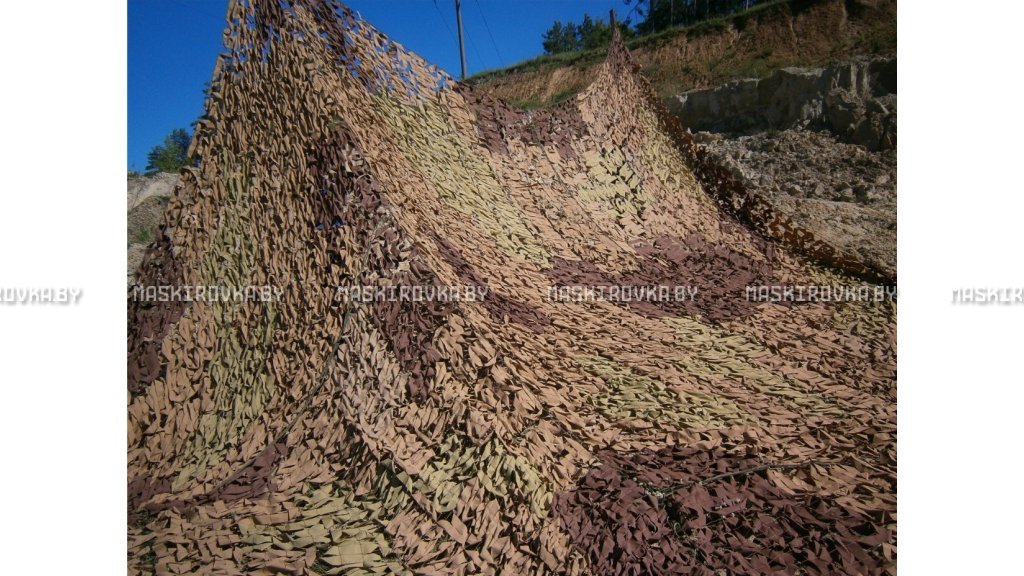 Камуфляжная сеть МКТ-2П 12х18 м Поле – купить по цене 2850 byn в интернет-магазине в городе Солигорск картинка 33