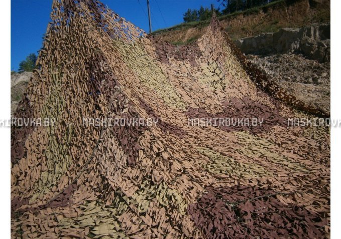 Камуфляжная сеть МКТ-2П 12х18 м Поле – купить по цене 2850 byn в интернет-магазине в городе Солигорск картинка 2